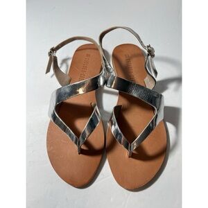 Chelsea Crew Silver Tan Sandals